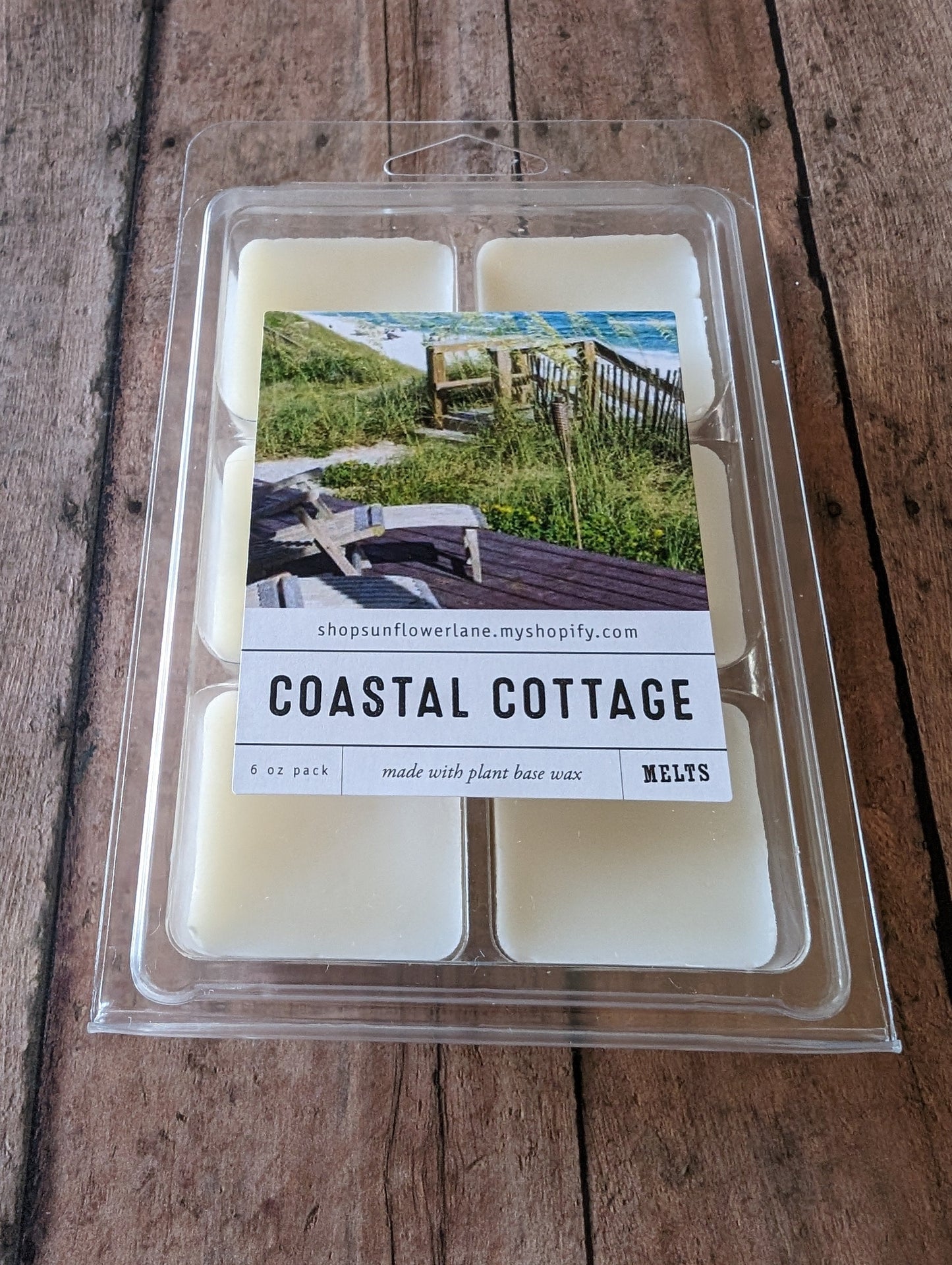 HANDCRAFTED COASTAL COTTAGE SCENTED Wax Melts-Cotton & Blossom Collection