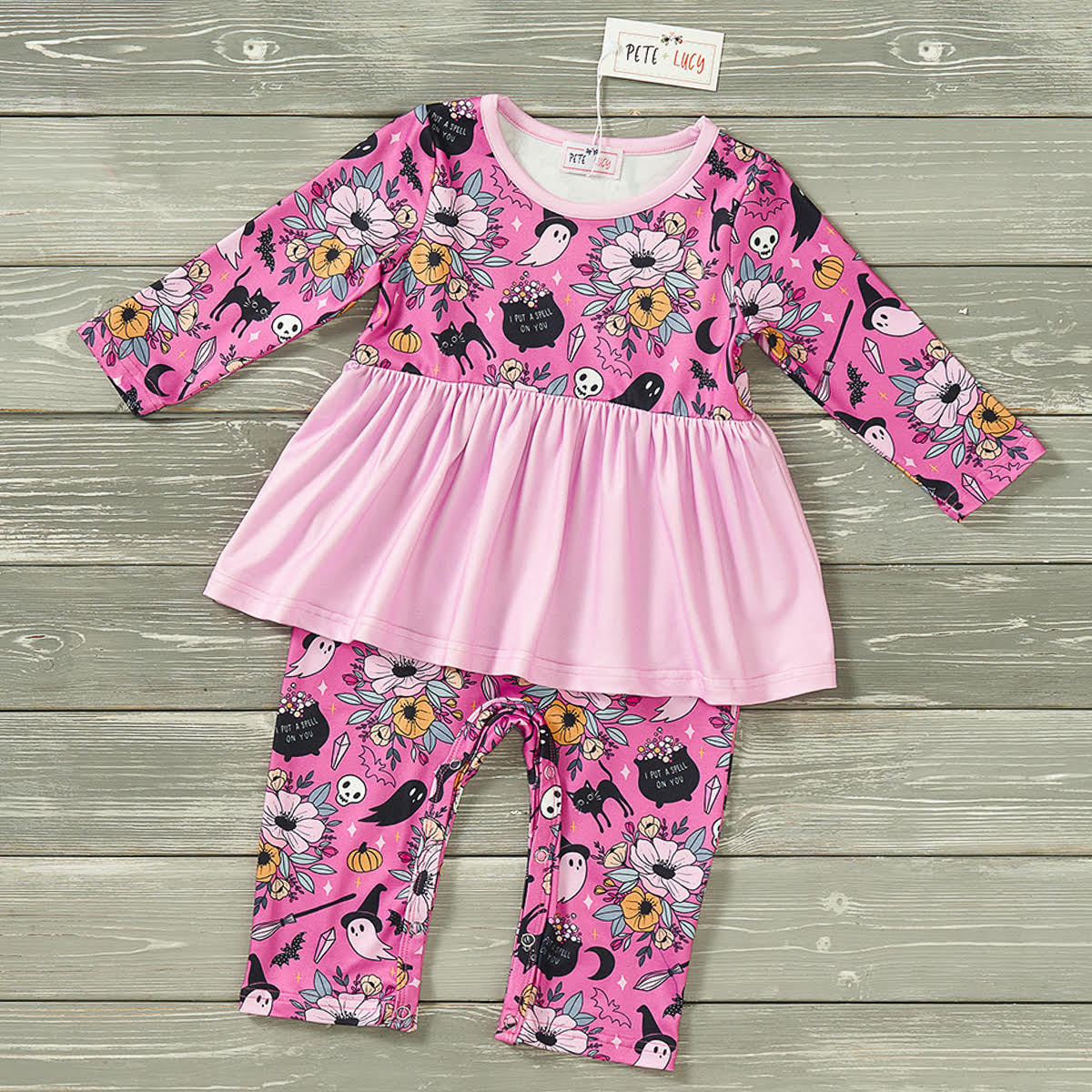 ELLIE'S CLOSET Boo-jee Girl infant romper