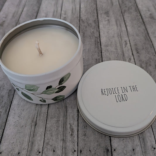 SCENTED CANDLE White Eucalyptus fragrance-Cotton & Blossom Collection