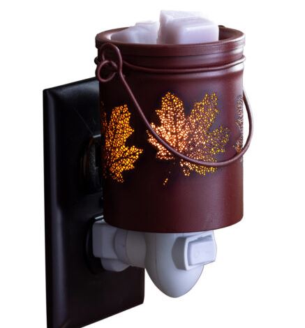 TIN AUTUMN PLUGGABLE FRAGRANCE WARMER - Leaf Fall Pattern