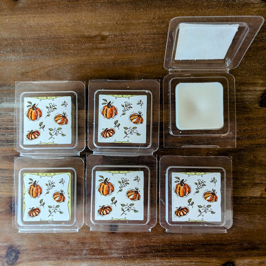 HANDCRAFTED TOASTED PUMPKIN SPICE SCENTED Hand poured wax melts-Cotton & Blossom Collection